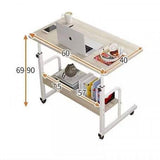 Folding Home Double Layer Adjustable Computer Laptop Desk Table