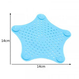 Kitchen Bathroom Sink Drain Filter Strainer Hair Catcher - Blue - Shop N Save