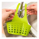 Kitchen Adjustable Snap Sink Storage Strainer Holder - Pink