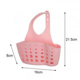 Kitchen Adjustable Snap Sink Storage Strainer Holder - Pink
