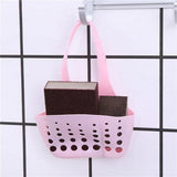 Kitchen Adjustable Snap Sink Storage Strainer Holder - Green