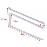 Kitchen Bathroom Cabinet Paper Roll Holder Rack - White - Shop N Save