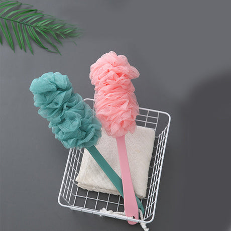 Long Handle Strong Back Rubbing Bath Brush - Pink - Shop N Save