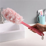 Long Handle Strong Back Rubbing Bath Brush - Pink - Shop N Save