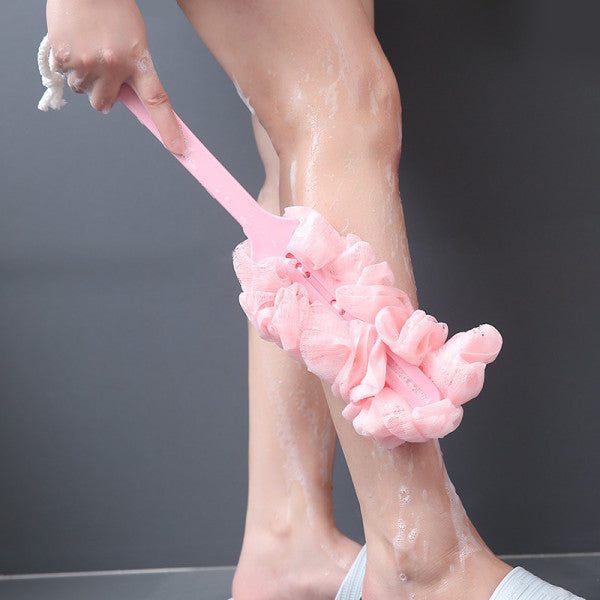 Long Handle Strong Back Rubbing Bath Brush - Pink - Shop N Save