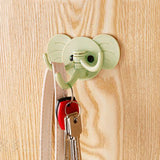 Creative Cute Elephant Wall Hanging Sticky Hook - Light Green