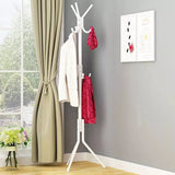 High Quality Stable Metal Multi Hooks Clothes Stand Hanger - White - Shop N Save
