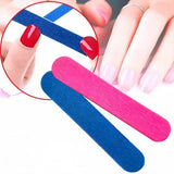5 Piece Portable Double Sided Nail File Scrubbing Strips - Blue Pink