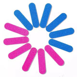 5 Piece Portable Double Sided Nail File Scrubbing Strips - Blue Pink