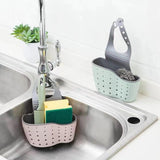 Home Storage Adjustable Sink Drain Storage Basket - Gray