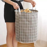 Folding Dirty Laundry And Toys Storage Basket - Gray