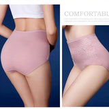 High Waist Flower Ladies Underwear - Gray - Shop N Save