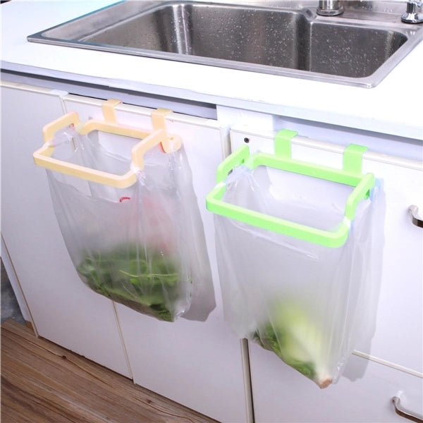 Multipurpose Creative Plastic Kitchen Cabinet Garbage Bag Shelf