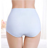 Soft Embossed Rose Cotton Ladies Underwear - Sky Blue
