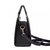 Ladies Fashion Rhombus Large Capacity Handbag - Red - Shop N Save