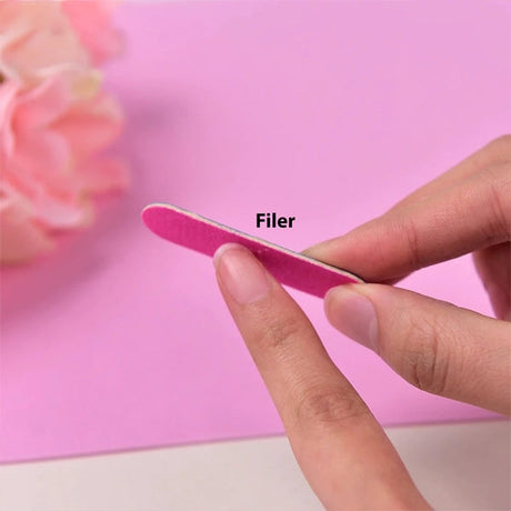 Professional Fake Nails Applicator Cleaning Care Kit