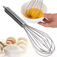 Stainless Steel Manual Egg Beater - Silver - Shop N Save