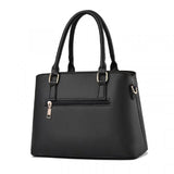 Ladies Floral Decoration Hight Fashion Handbag - White - Shop N Save