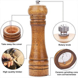 Adjustable Wooden Salt And Pepper Swivel Grinder Mill - Beige - Shop N Save