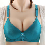 Middle-Aged And Elderly Mothers Bra Large Size Thin Section Without Steel Ring Full Cup