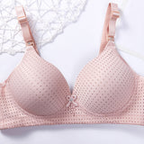 Middle-Aged And Elderly Mothers Bra Large Size Thin Section Without Steel Ring Full Cup