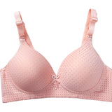 Middle-Aged And Elderly Mothers Bra Large Size Thin Section Without Steel Ring Full Cup