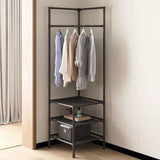 4 Tier Metal Wardrobe Hanging Corner Rack