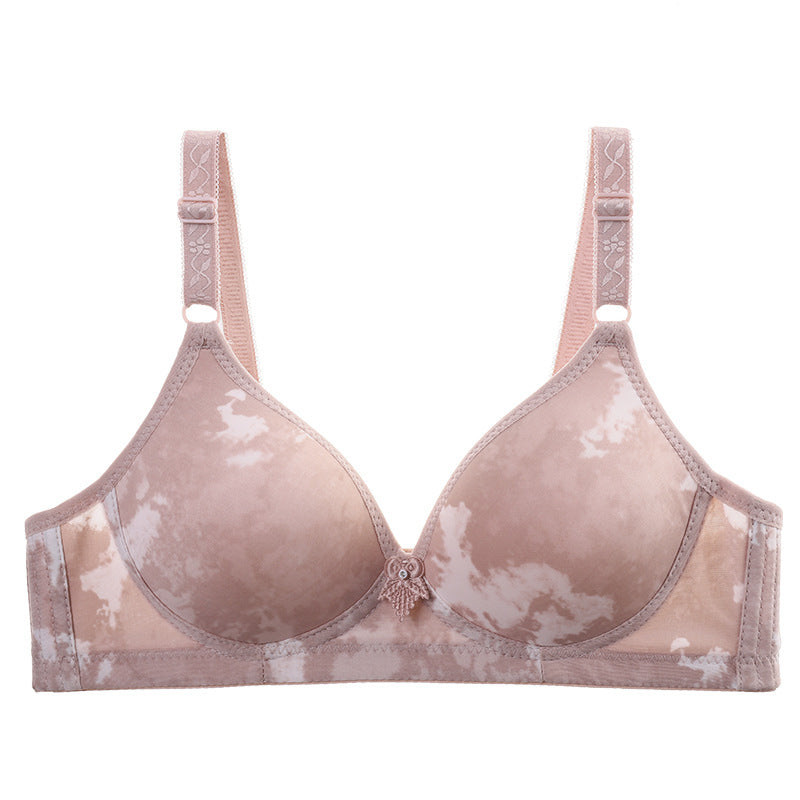 Middle-Aged And Elderly Mothers Bra Large Size Thin Section Without Steel Ring Full Cup