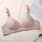 Middle-Aged And Elderly Mothers Bra Large Size Thin Section Without Steel Ring Full Cup