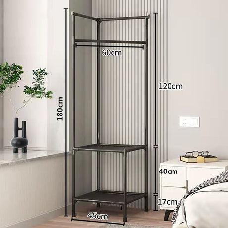 4 Tier Metal Wardrobe Hanging Corner Rack