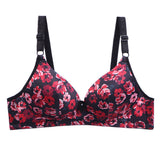 Middle-Aged And Elderly Mothers Bra Large Size Thin Section Without Steel Ring Full Cup