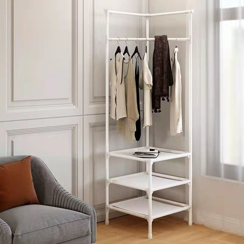 4 Tier Metal Wardrobe Hanging Corner Rack
