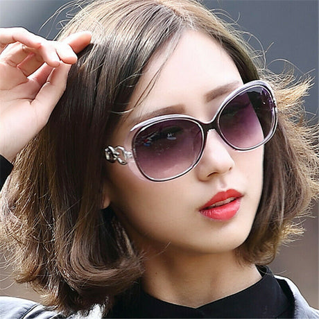 Ladies Stylish Elegant Gradient Sunglasses - Purple Red
